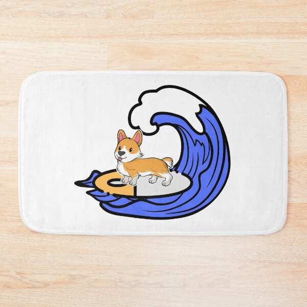 Item preview, Dog (Corgi) on surfboard designed and sold by YuneDesigns.
