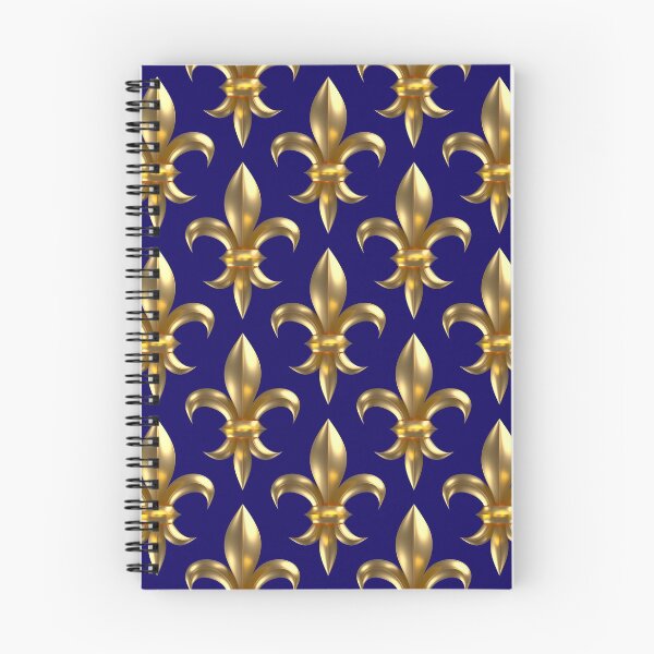 Item preview, Fleur de Lys / Fleur de Lis 3D gold look pattern large designed and sold by lathspell.