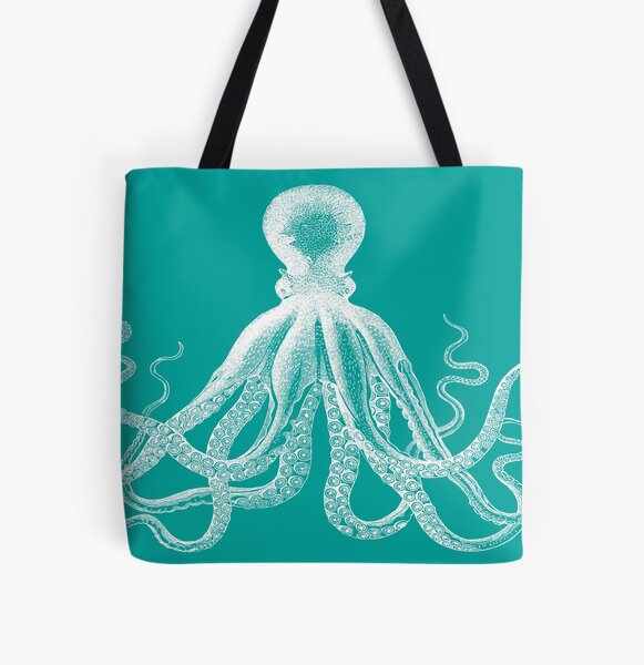 Tote Bags Funny Yoga Child Cat Octopus Lotus Travel Totes Bag Fashion Handbags Shopping Zippered Tote For Women Waterproof Handbag 