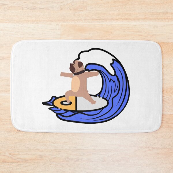 Item preview, Dog (French bulldog) on surfboard designed and sold by YuneDesigns.