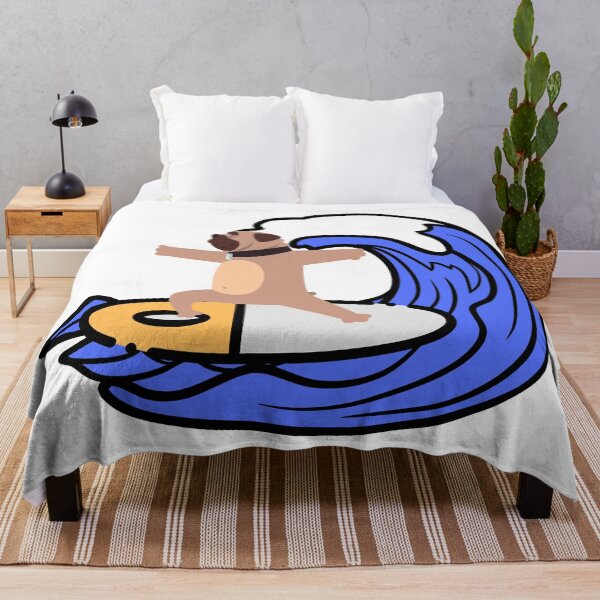 Item preview, Dog (French bulldog) on surfboard designed and sold by YuneDesigns.