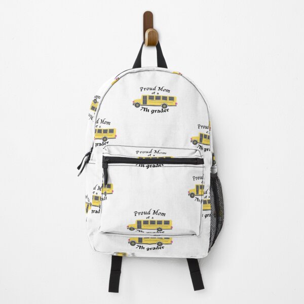 Item preview, proud mom of a seventh grader, school bus graphic designed and sold by Jessi-Sketches.