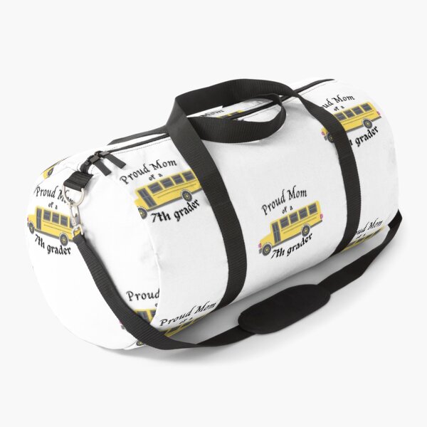 Item preview, proud mom of a seventh grader, school bus graphic designed and sold by Jessi-Sketches.