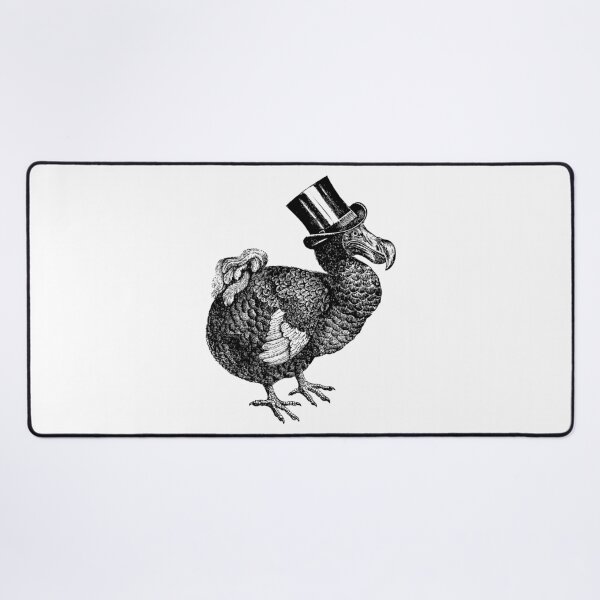 Mr Dodo | Vintage Dodos | Black and White | Desk Mat