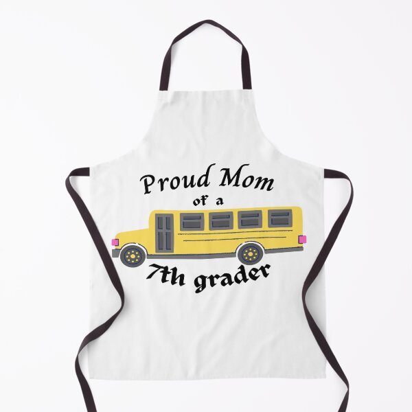 Item preview, proud mom of a seventh grader, school bus graphic designed and sold by Jessi-Sketches.