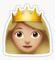 Emoji Queen (Blonde) Sticker