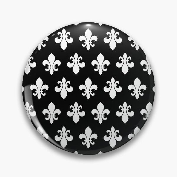 Item preview, Fleur de Lys / Fleur de Lis pattern black and white designed and sold by lathspell.