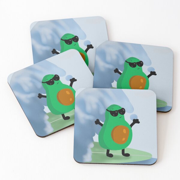 Item preview, Funny avocado surfing designed and sold by Antiope33.
