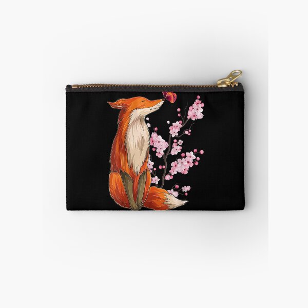 Item preview, Japanese Fox Cherry blossom Flower sakura trees Kawaii designed and sold by lydiamoranart.