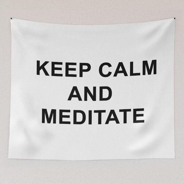 Item preview, keep calm and meditate designed and sold by Zos Design.