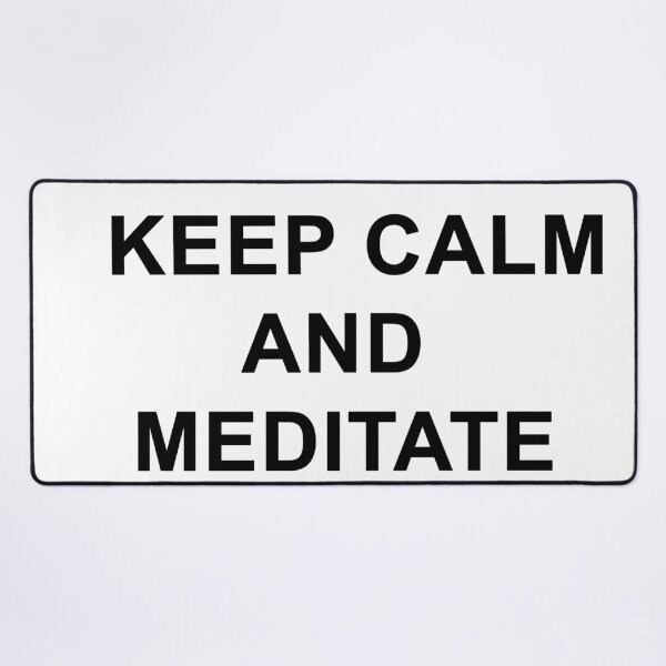 Item preview, keep calm and meditate designed and sold by Zos Design.