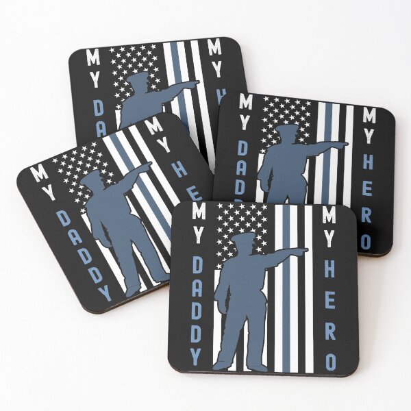 Item preview, Thin Blue Line Flag Shirt My Daddy My Hero Police designed and sold by Fabvity.