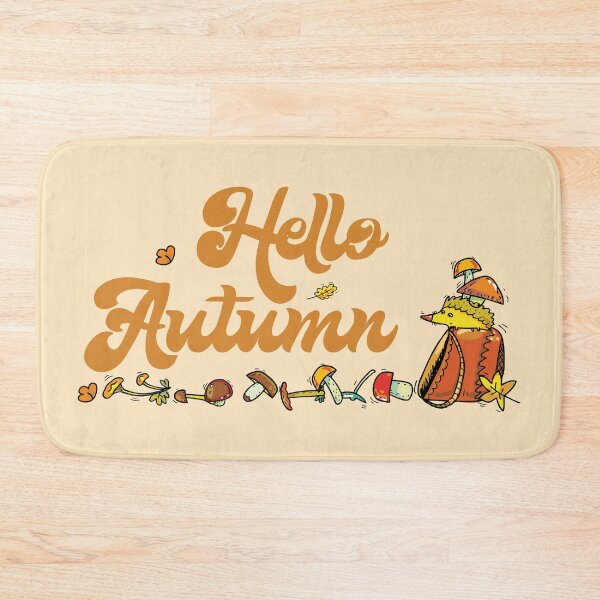 Item preview, Hello autumn - season greetings - fall illustration designed and sold by FunnyChameleon.
