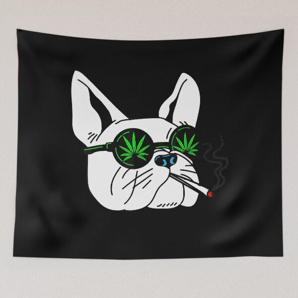 Item preview, Frenchies dog and Weed designed and sold by ErlandLindstrom.