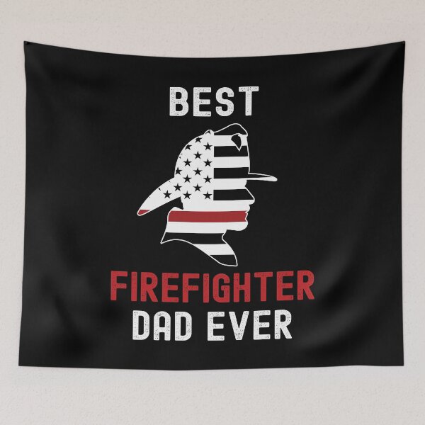 Item preview, Best Firefighter Dad Ever, Fireman American Flag designed and sold by Fabvity.