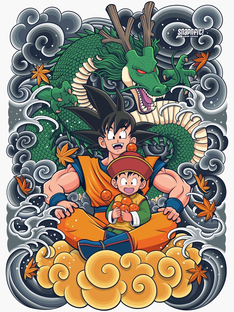 Goku and Gohan Manga Sticker for Sale by SenorFiredude