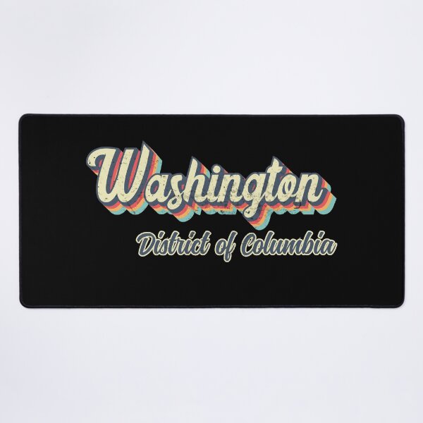 Item preview, Washington City District of Columbia Retro Vintage 70s rainbow designed and sold by Teelogic.