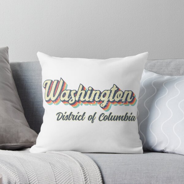 Item preview, Washington City District of Columbia Retro Vintage 70s rainbow designed and sold by Teelogic.