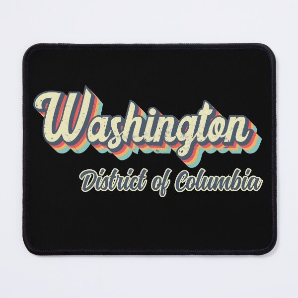 Item preview, Washington City District of Columbia Retro Vintage 70s rainbow designed and sold by Teelogic.
