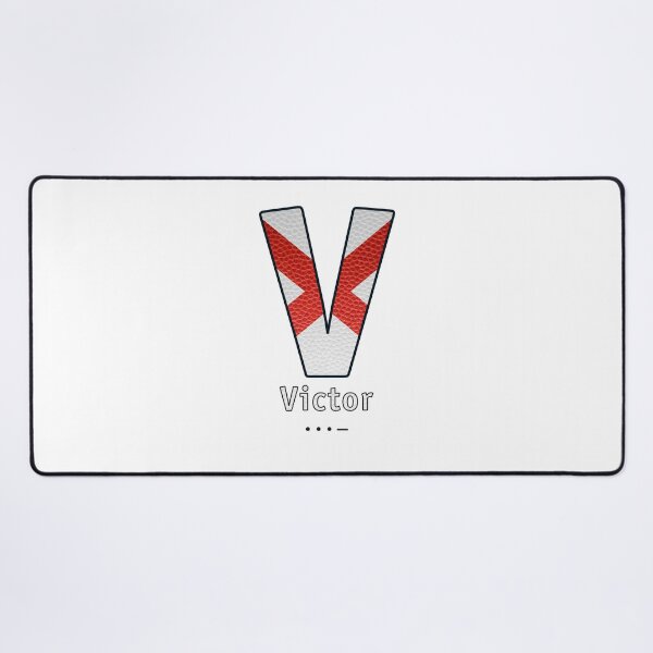 Item preview, Victor - Navy Alphabet - Leather designed and sold by Art-Frankenberg.