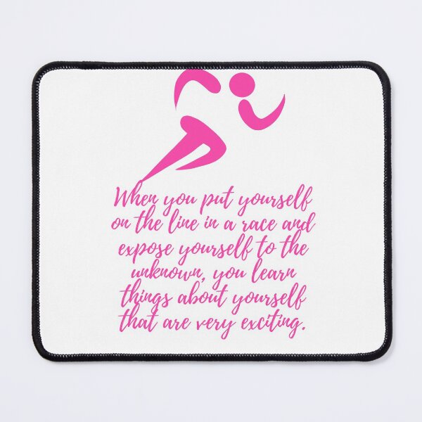 Item preview, Running Quote: When you put yourself on the line  - pink designed and sold by BlueThrow.