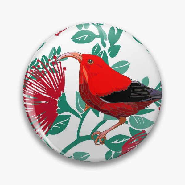 Item preview, Hawaiian Lehua and I'iwi Bird designed and sold by Linda Maliuana.