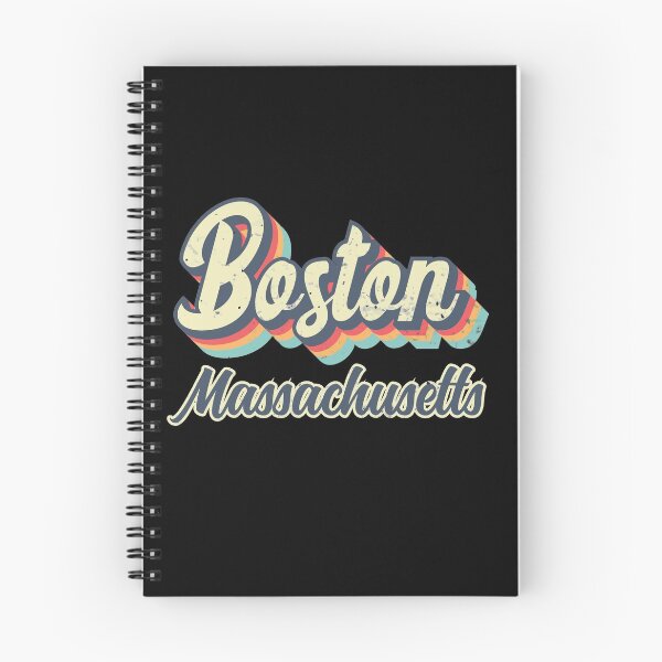Item preview, Boston City Massachusetts Retro Vintage 70s rainbow designed and sold by Teelogic.