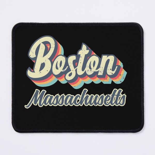 Item preview, Boston City Massachusetts Retro Vintage 70s rainbow designed and sold by Teelogic.