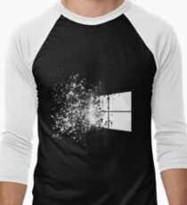 windows logo shattered Men's Baseball ¾ T-Shirt