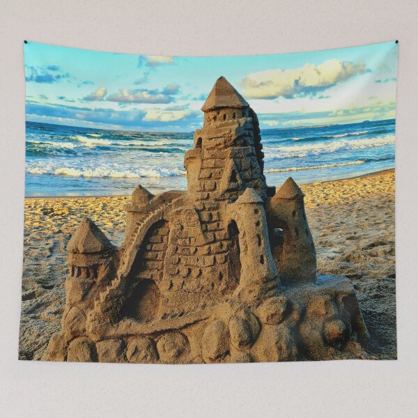 Item preview, SAND CASTLE AT THE BEACH designed and sold by Steffi August.