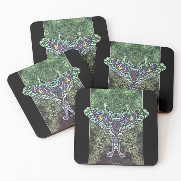 Item preview, Green Moth and Mandala designed and sold by Natalie Viola .