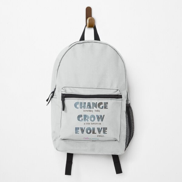 Item preview, Change Grow Evolve : Inspirational Quote - Bold font Blue Grey Brown Grunge texture ~ Vicki Hadfield designed and sold by Printable Pressies.