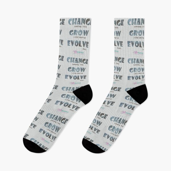 Item preview, Change Grow Evolve : Inspirational Quote - Bold font Blue Grey Brown Grunge texture ~ Vicki Hadfield designed and sold by Printable Pressies.