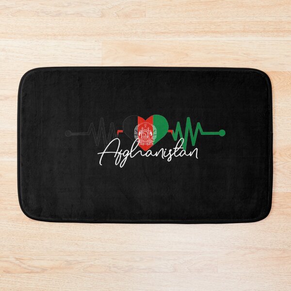 Item preview, Afghanistan Heart Heartbeat Afghan Pride Afghanistan Flag designed and sold by lydiamoranart.