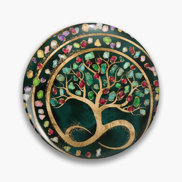 Item preview, Tree of Life - Infinity Spiral - Colorful geodes designed and sold by k9printart.