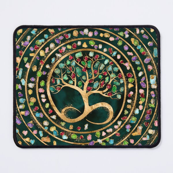 Item preview, Tree of Life - Infinity Spiral - Colorful geodes designed and sold by k9printart.