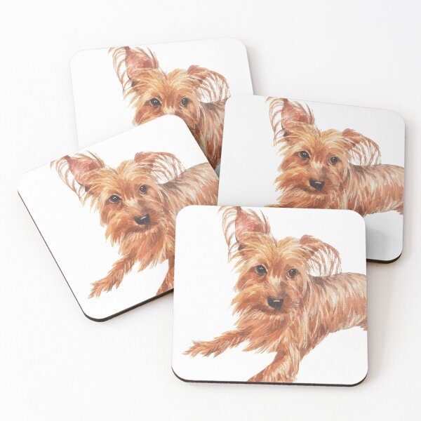 Item preview, watercolor terrier dog designed and sold by Lexthellamasart.