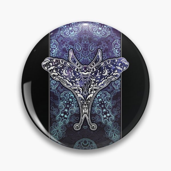 Item preview, Dark Galaxy Moth and Mandala designed and sold by Natalie Viola .