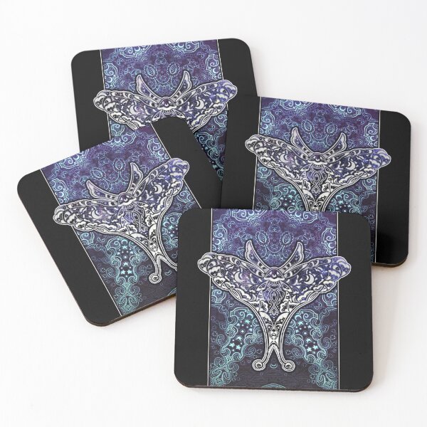 Item preview, Dark Galaxy Moth and Mandala designed and sold by Natalie Viola .