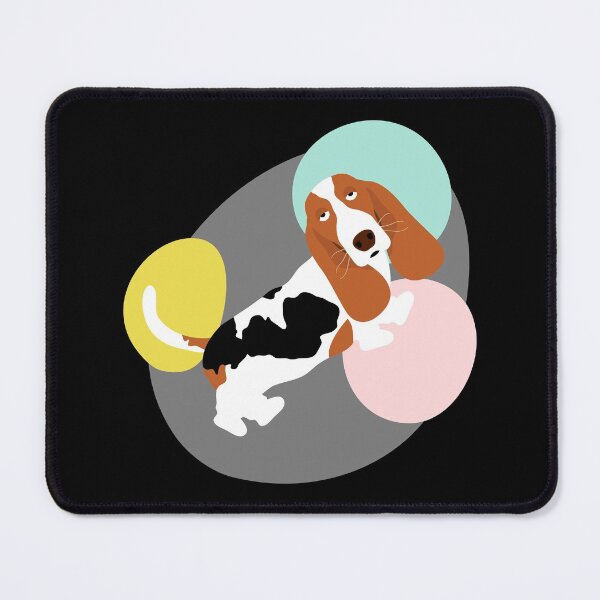 Item preview, Cute Red and White Tricolor Basset Hound designed and sold by Lulupainting.