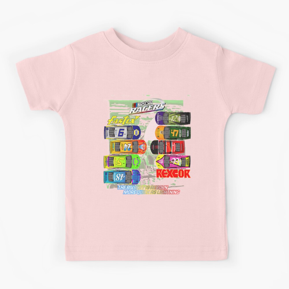Nascar Racers Fastex Logo Kids T-Shirt for Sale by GlitchMaster7