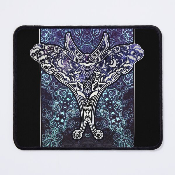 Item preview, Dark Galaxy Moth and Mandala designed and sold by Natalie Viola .