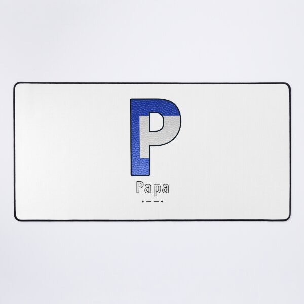 Item preview, Papa - Navy Alphabet - Leather designed and sold by Art-Frankenberg.