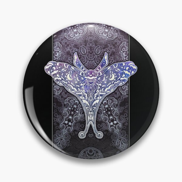 Item preview, Light Galaxy Moth and Mandala designed and sold by Natalie Viola .