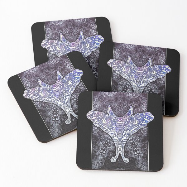 Item preview, Light Galaxy Moth and Mandala designed and sold by Natalie Viola .