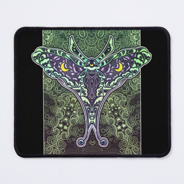 Item preview, Green Moth and Mandala designed and sold by Natalie Viola .