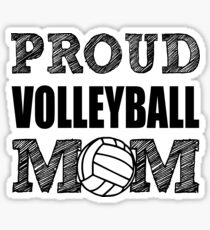 Proud Volleyball Mom funny shirt Sticker