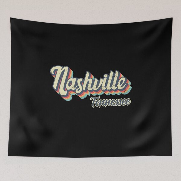 Item preview, Nashville City Tennessee Retro Vintage 70s rainbow designed and sold by Teelogic.