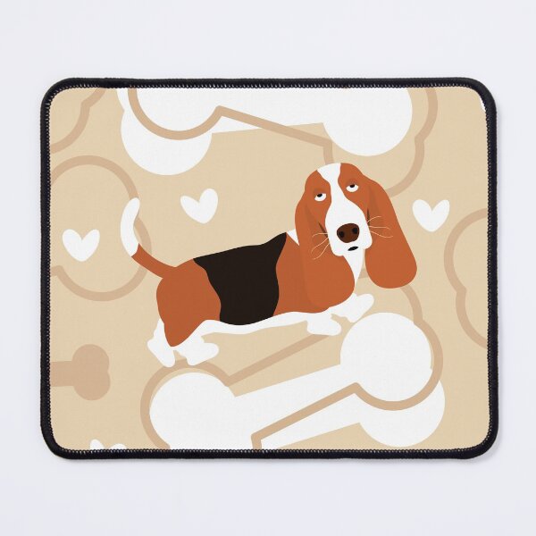 Item preview, Cute Tricolor Basset Hound designed and sold by Lulupainting.