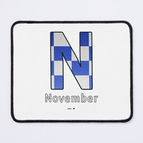 Item preview, November - Navy Alphabet - Leather designed and sold by Art-Frankenberg.